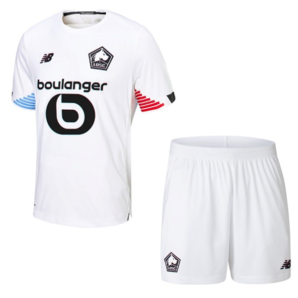 Maillot Football Lille Third Enfant 2020-21 Blanc